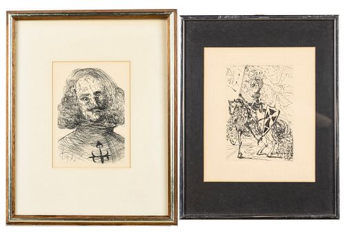 Two Unsigned Salvador Dali Etchings