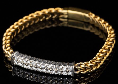 18K Gold and Diamond Tennis Bracelet