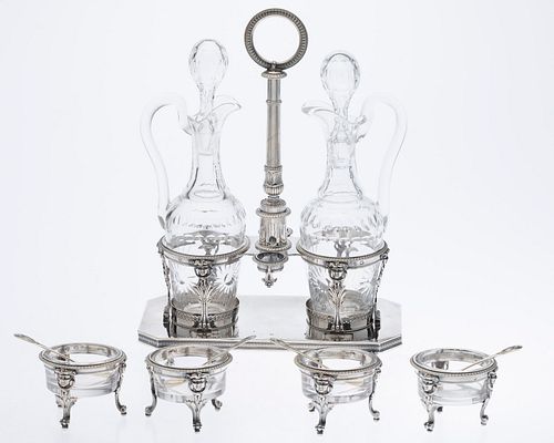 Group Jacques Favre Sterling Table Articles, c. 1800