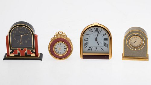 4 Travel Clocks including Cartier
