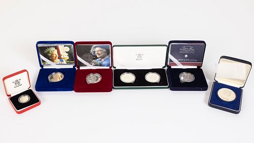 6 Box Sets of English Silver Coins