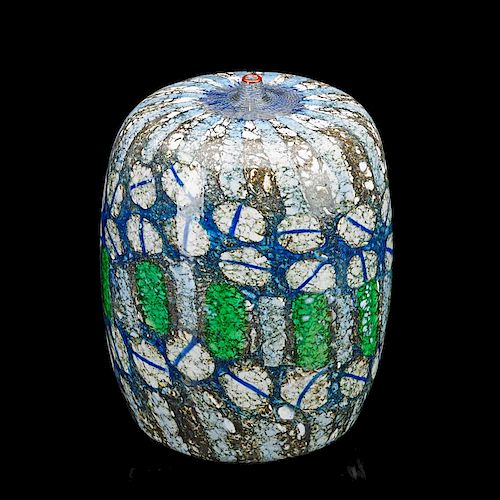 YOICHI OHIRA Mosaico a Polvere con Cerchi vase