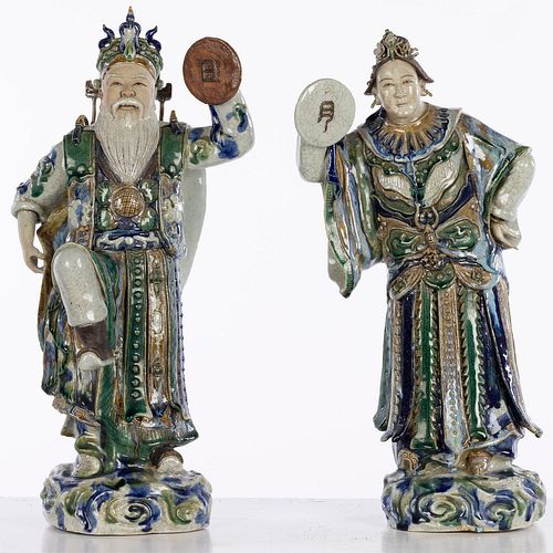 Two Decorative Chinese Ceramic Figures