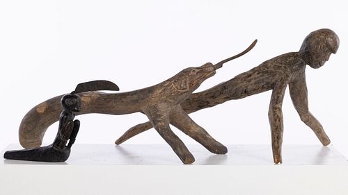 Indonesian Scraper, Philippine Hatchet & Wood Figure