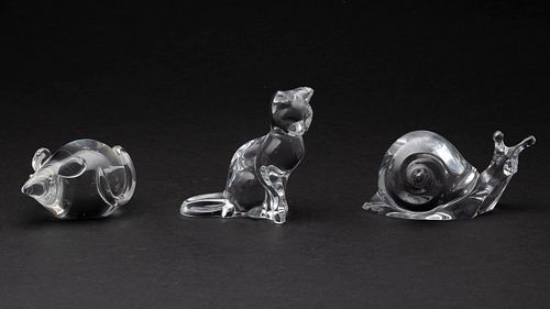 Baccarat Cat, Snail and  Mouse