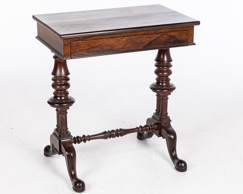 Victorian Rosewood Rectangular Side Table , 19th C