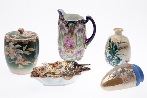 Five Asian Ceramic Articles 