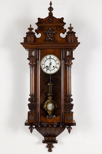 German Regulator Wall Clock, 19th Century