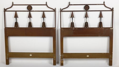 Empire Style Twin Head Boards by Baker Furniture