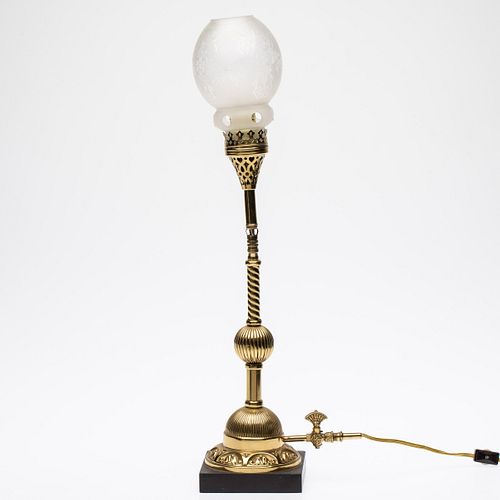 Victorian Brass Fairy Lamp, 19th C