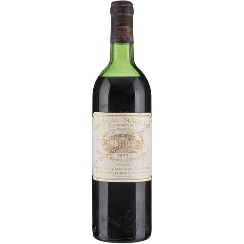 Château Margaux. Cosecha 1977. Grand Vin. Premier Grand Cru Classé. Margaux.  Calificación: 86 / 100.