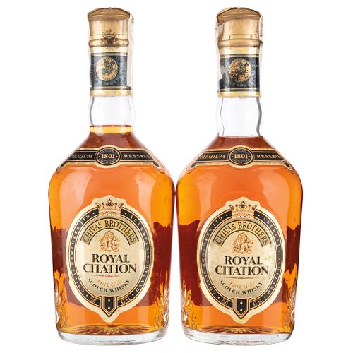 Chivas Brothers. Royal Citation. Blended. Scotch Whisky. Piezas: 2.