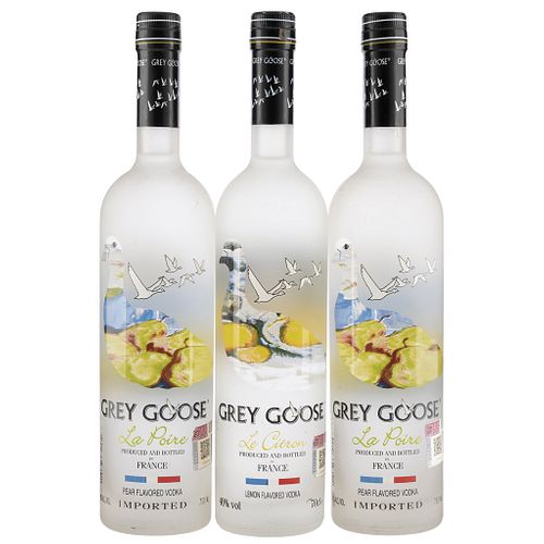 Grey Goose. Pear Flavored Vodka. Francia. Piezas: 3.