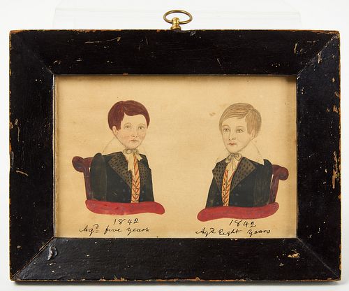 Miniature Portrait of Two Brothers