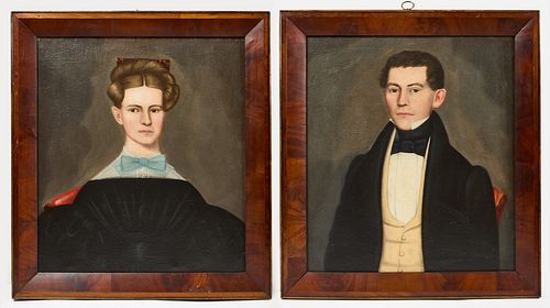 Erastus Salisbury Field - Pair of Portraits