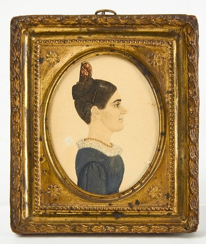 Rufus Porter - Miniature Portrait of a Lady