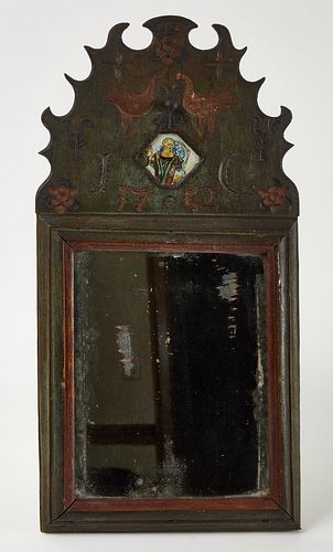 Important Queen Anne Courting Mirror