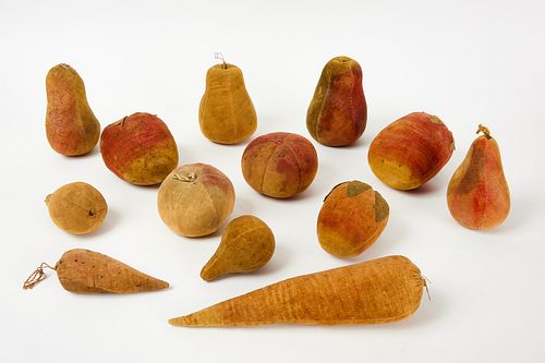 Twelve Pieces of Velvet Fruit
