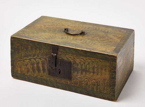 Paint-Decorated Document Box