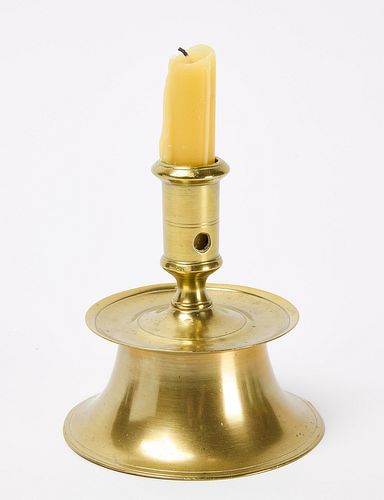 Small Brass Capstan Candlestick