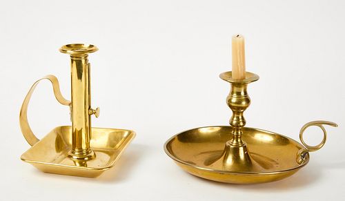 Two Hand Held Candlesticks