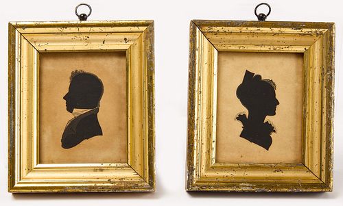 Pair of Silhouette Portraits