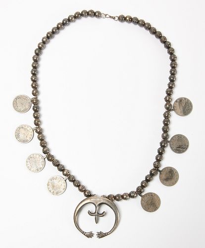 Squash Blossom Necklace with Coins