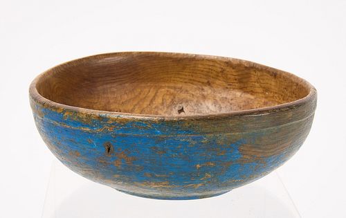 Small Painted Burl Bowl