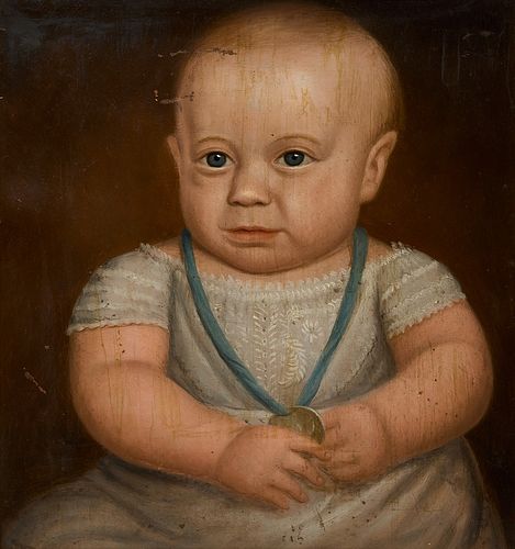 Folk Art Portrait of an Infant