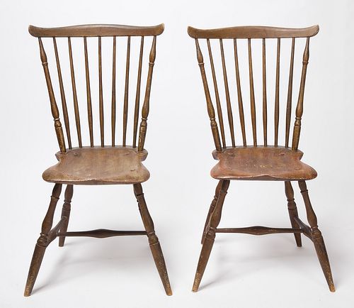Pair of Fan Back Windsor Chairs
