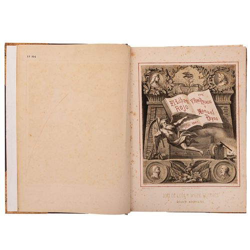 Riva Palacio, Vicente y Payno, Manuel. El Libro Rojo 1520 - 1867. México: Díaz de León y White, Editores, 1870. 34 litografías.