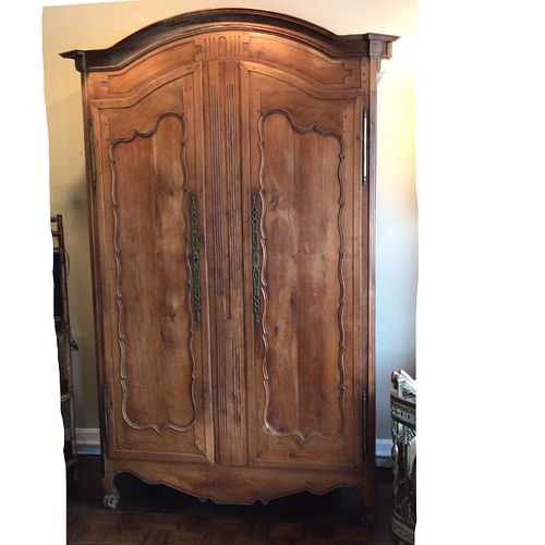 Antique French Fruitwood Armoire