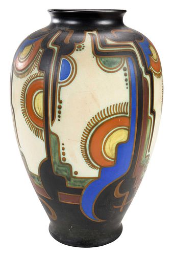 Dutch Royal Goedewaagen Art Deco Pottery Vase
