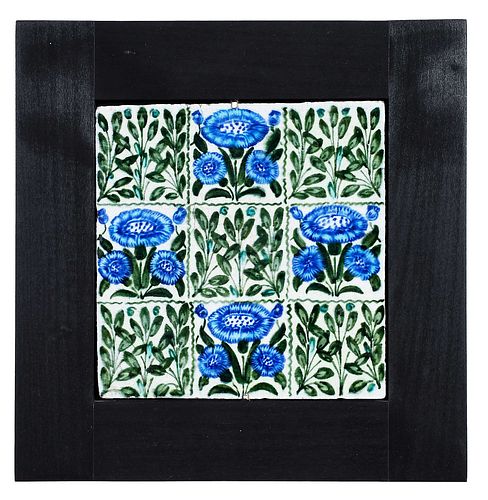 William De Morgan "Bedford Park Daisy" Pattern Tile