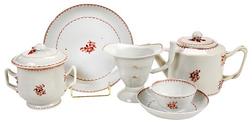21 Piece Set of Chinese Export Porcelain Tableware