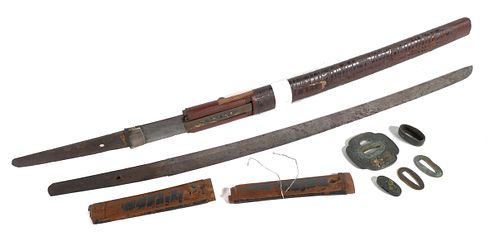 Vintage Japanese Wakizashi Sword & Blade