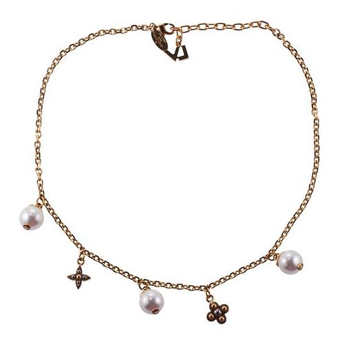 Louis Vuitton Pearl Charmy Necklace 