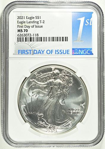 2021 ASE FIRST DAY OF ISSUE T-2 NGC MS 70