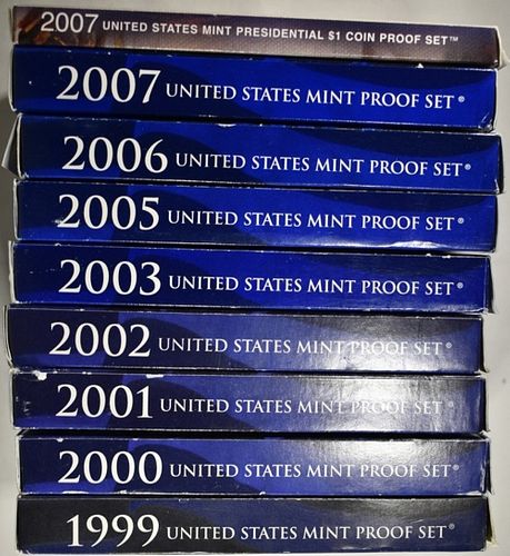 1999-2003, 05-07 US PROOF SETS
