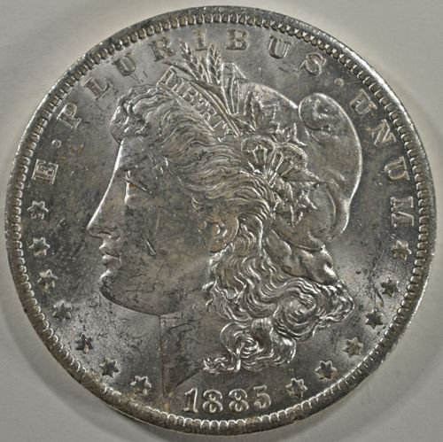 1885-O MORGAN DOLLAR CH BU