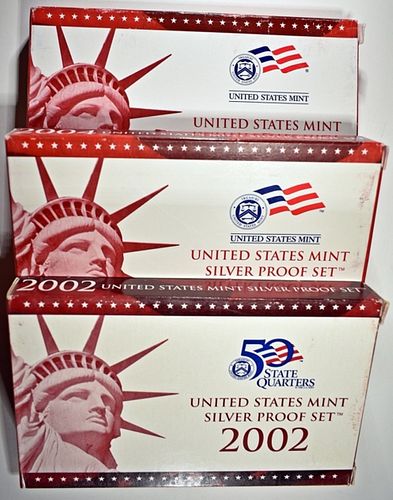 2002, 2004, 2006 US SILVER PROOF SETS
