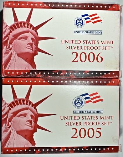 2005 & 2006 US SILVER PROOF SETS