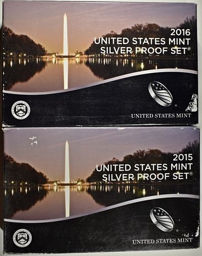 2015 & 2016 US SILVER PROOF SETS