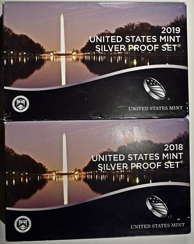 2018 & 2019 US SILVER PROOF SETS