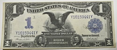 1899 US $1 BLACK EAGLE SILVER CERTIFICATE AU