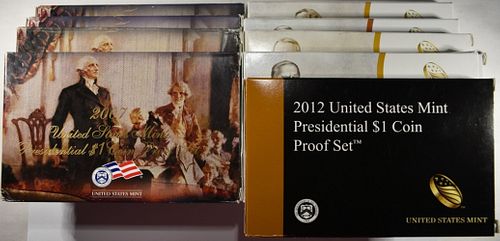 2007-10,12-16 US PRESIDENTIAL DOLLAR PROOF SETS