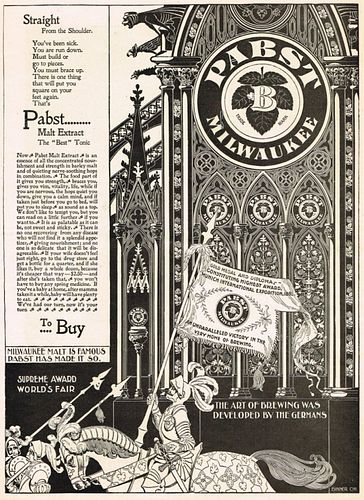 1896 Pabst Beer Print Ad 