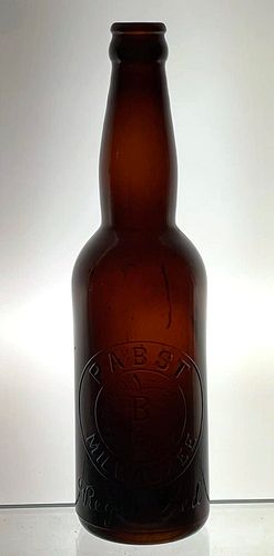 1905 Pabst Beer "Registered" 12oz Embossed Bottle 