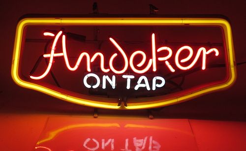 1973 Andeker Beer Neon Sign 