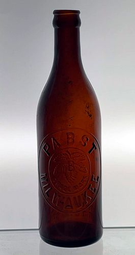 1905 Pabst Beer (Slope Sided) 12oz Embossed Bottle 